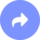 Blue circle with a white share icon.